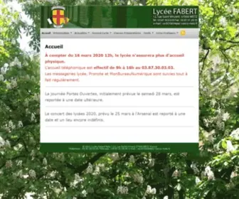 Lycee-Fabert.com(Lycée) Screenshot
