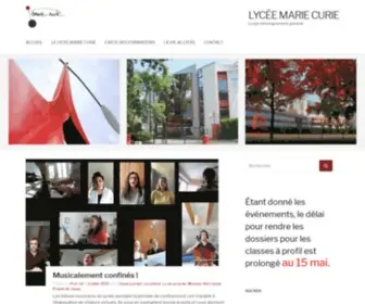 Lycee-Mariecurie.org(Lycée MARIE CURIE) Screenshot
