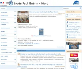 Lycee-Paul-Guerin.fr(LPG) Screenshot