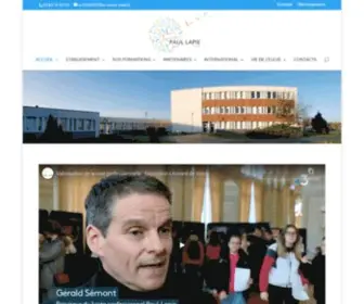 Lycee-Paul-Lapie.com(Lycée Paul Lapie) Screenshot