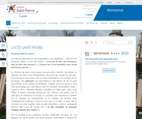 Lycee-Saintpierre.eu(Lycée Saint) Screenshot