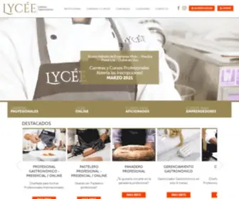 Lycee.com.ar(Instituto Gastronómico LYCÉE) Screenshot