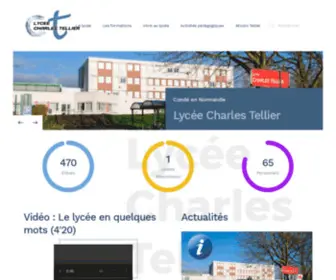 Lyceetellier.fr(Lycée Charles Tellier) Screenshot