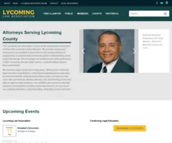 Lycolaw.org(The Lycoming Law Association) Screenshot