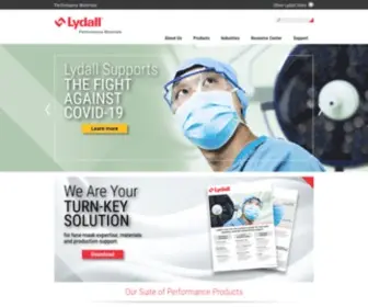 Lydallthermal.com(Lydall Performance Materials) Screenshot