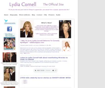 Lydiacornell.com(The Official Website of Lydia Cornell) Screenshot