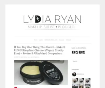 Lydiamakeup.com(Lydia Ryan Makeup) Screenshot