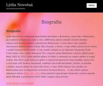 Lydianovotna.sk(Lýdia Novotná) Screenshot