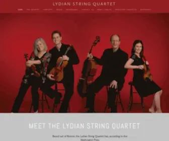 Lydianquartet.com(Lydian String Quartet) Screenshot