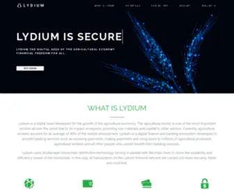 Lydium.org(Lydium the digital seed of the agricultural economy) Screenshot