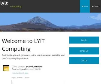 Lyitcomputing.com(LYIT Computing) Screenshot