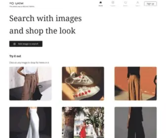 LYkdat.com(Find clothes by searching with images) Screenshot