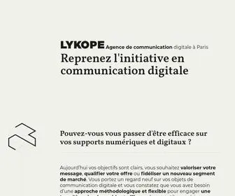 Lykope.com(Agence de Communication Digitale) Screenshot