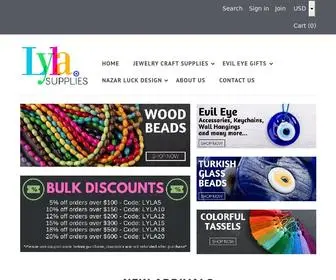 Lylasupplies.com(Ethnic Turkish Jewelry Making Supplies Findings Components Gemstones) Screenshot