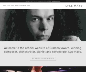 Lylemays.com(Lyle Mays) Screenshot