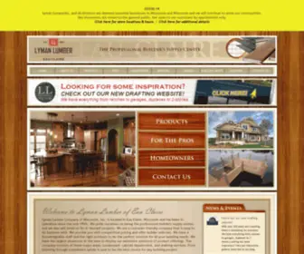 Lymanlumber-WI.com(Lyman Lumber) Screenshot