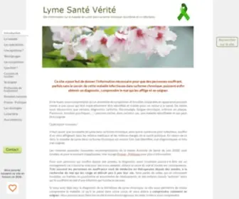 Lyme-Sante-Verite.fr(Borréliose de Lyme) Screenshot