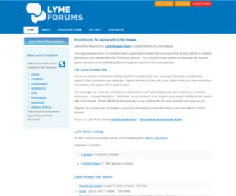 Lymeforums.org(Help with Fibromyalgia) Screenshot