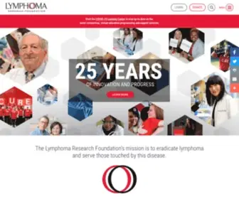 LYMphoma.org(Lymphoma Research Foundation) Screenshot