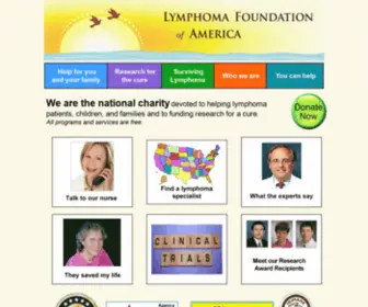 LYMphomahelp.org(Lymphoma Foundation of America) Screenshot