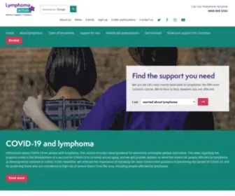 LYMphomas.org.uk(Lymphoma Action) Screenshot