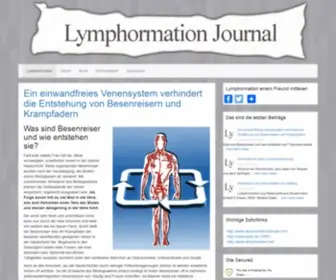 LYMphormation.org(Lymphsysteme) Screenshot