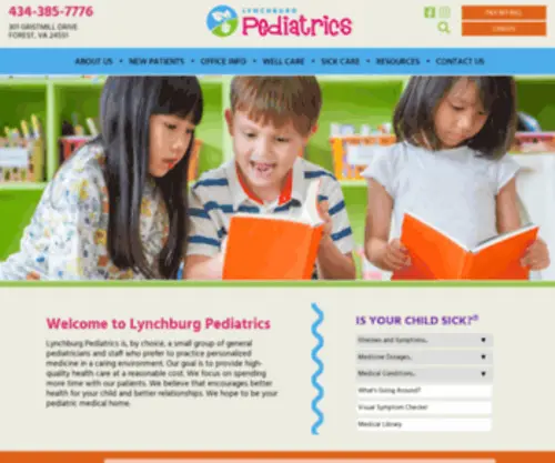 LYNChburgpediatrics.com(Lynchburg Pediatrics) Screenshot