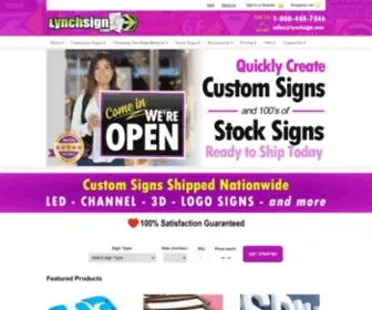 LYNChsign.com(Lynch Signs) Screenshot