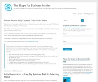 LYncinsider.com(The Skype for Business Insider) Screenshot