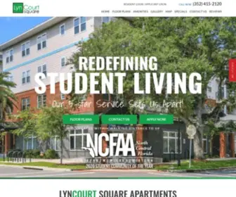 LYncourtsquare.com(Apartments Near UF) Screenshot