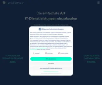 LYNcronize.com(IT-Dienstleister finden) Screenshot