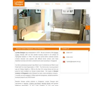 LYndec.com.sg(Shower Screen Bathroom Renovation Company Specialising in Awning) Screenshot