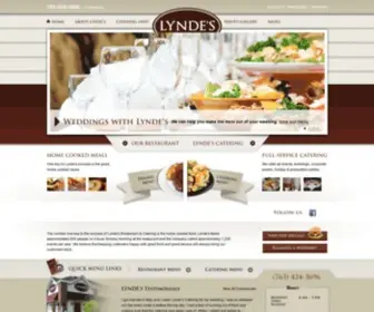 LYndescatering.com(Lynde’s Restaurant and Catering serving American Cuisine) Screenshot