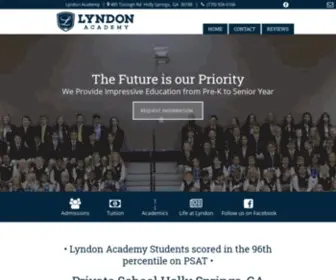 LYndonacademyhollysprings.com(Private School Holly Springs) Screenshot