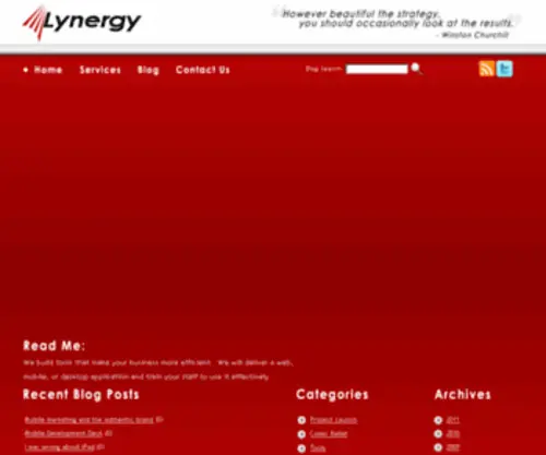 Lynergy.com(Web Application Development) Screenshot