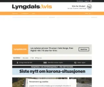 LYNgdalsavis.no(Lyngdals Avis) Screenshot