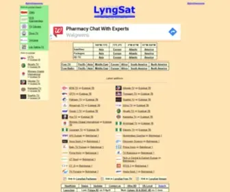 LYNgsat-Address.com(LyngSat Address) Screenshot