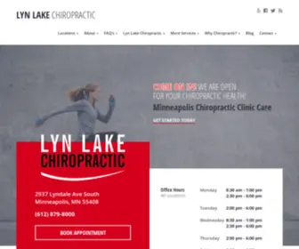 LYnlakechiropractic.com(Chiropractic Clinic Care Minneapolis) Screenshot