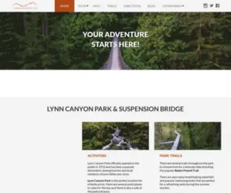 LYNncanyon.ca(Lynn Canyon Park) Screenshot