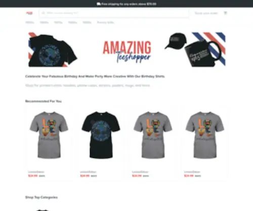 LYnnefashion.com(Birthday Shirts Store) Screenshot