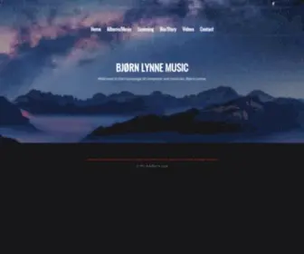 LYnnemusic.com(The official home page of musician Bjorn Lynne) Screenshot