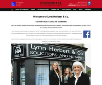 LYNnherbert.co.uk(Solicitors and Notaries based in Leven) Screenshot