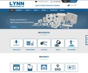 LYNNMFG.com(Lynn Manufacturing) Screenshot