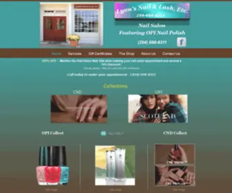 LYNNsnailandlash.com(Lynn's Nail & Lash) Screenshot