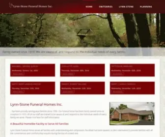 LYNNstonefuneralhome.com(Lynnstone Funeral Homes Inc) Screenshot