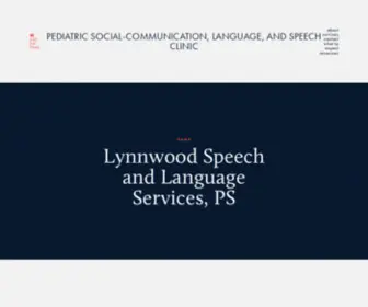 LYNnwoodspeechandlanguageservices.com(Pediatric Social) Screenshot