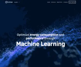 Lynus.io(Optimize energy consumption and performance through Machine Learning) Screenshot