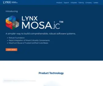 Lynuxworks.com(Lynx Software Technologies) Screenshot