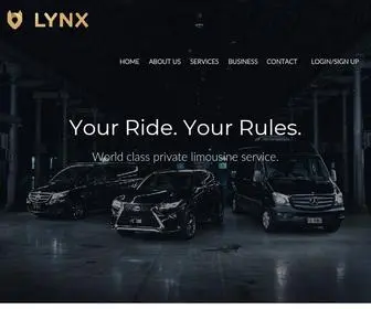 LYNX.asia(World class private limousine service) Screenshot