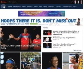 LYNxbasketball.com(Minnesota Lynx) Screenshot